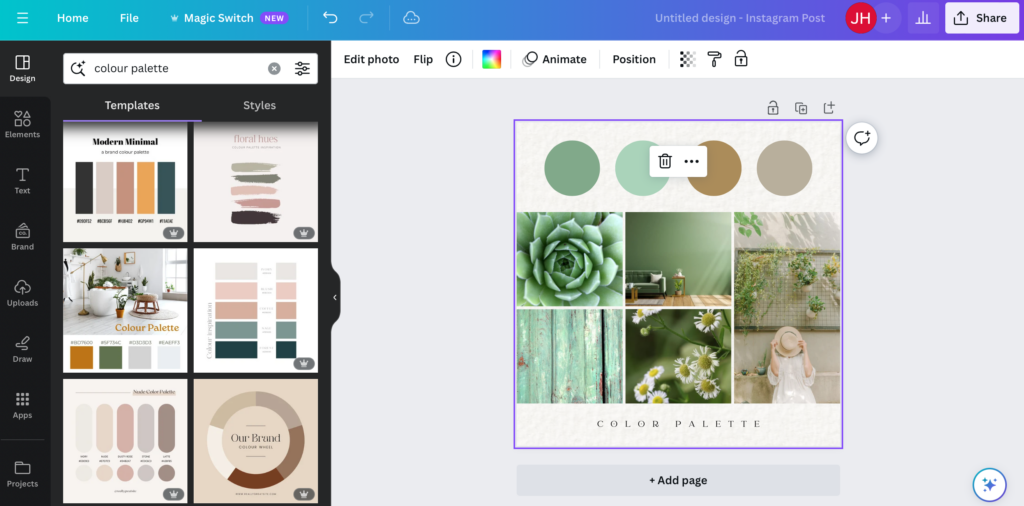 An Easy Peasy Way to Create Your Own Colour Palettes in Canva | Jayne Hardy